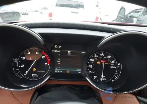 2020 Alfa Romeo Giulia Ti Sport Rwd z USA, uszkodzony, nr VIN ZARFAMBN9L7638160